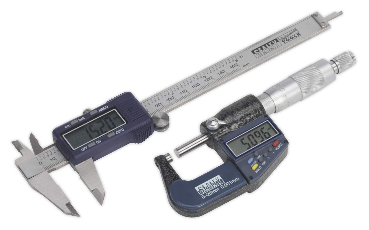 Sealey Ak9637D Digital Measuring Set 2Pc