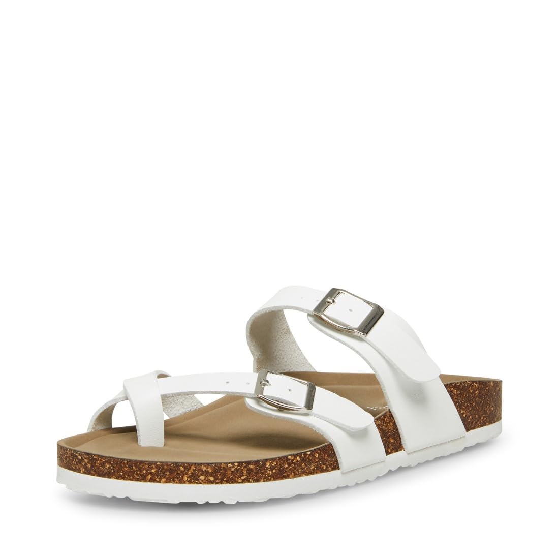 Madden Girl Women’s Bryceee Toe Ring Sandal, White Paris, 8
