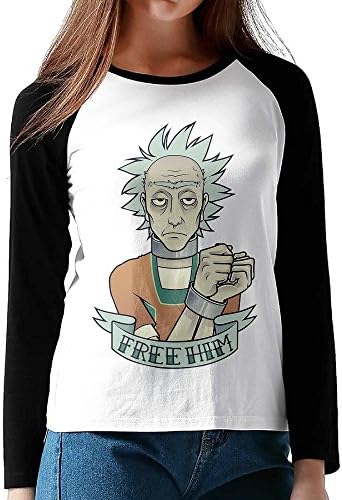 Loneki Women's Rick And Morty Baseball Raglan T-Shirts