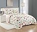 Great Bay Home Twin/Twin XL Coastal Quilt Bedding Set, Summer Coastal Quilt with Sham, Beach 2-Piece Reversible All Season Bedspread Quilt Set. Lightweight Nautical Quilted Coverlet. Multi