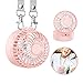 EasyAcc Hand Free Handheld Necklace Fan Mini Portable Outdoor Fan Rechargeable 6-18 Working Hours Palm-sized and 3 Setting 180° Rotating Adjustment for Home and Travel