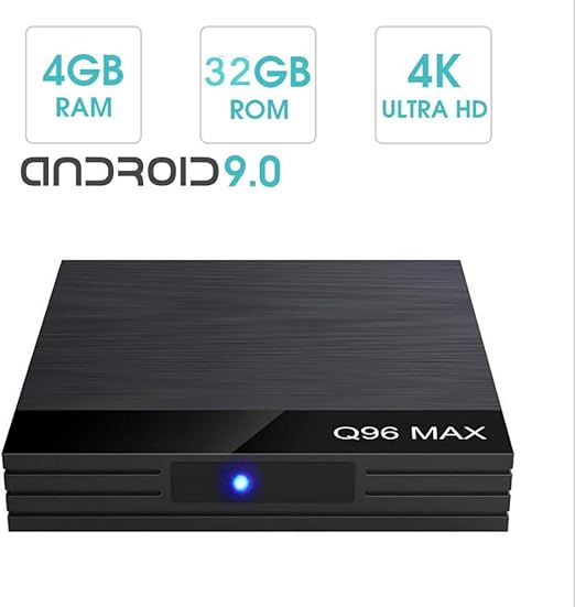 WFGZQ Android 9.0 Q96 MAX TV Box, Cortex-A53 Allwinner H6 Quad Core CPU TV 6K