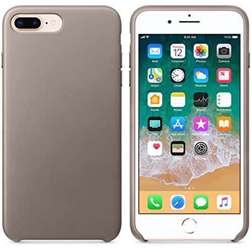 AIMTOPPY Ultra-Thin Leather Soft Protective Case Cover For iPhone 8/7 plus 5.5inch (free, Gray)