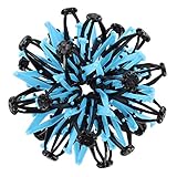 VIP Home Essentials Mini Sphere Toy Rings Stretch Expanding Ball Toys Funny for Kids - Blue Black