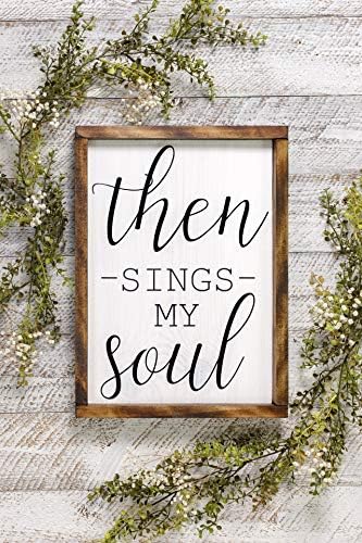 AntonioKe75 Then Sings My Soul Sign Hymn Wooden Sign How Great Thou Art Sign Painted Scripture Sign Printed Wooden Sign How Great Thou Art Sign