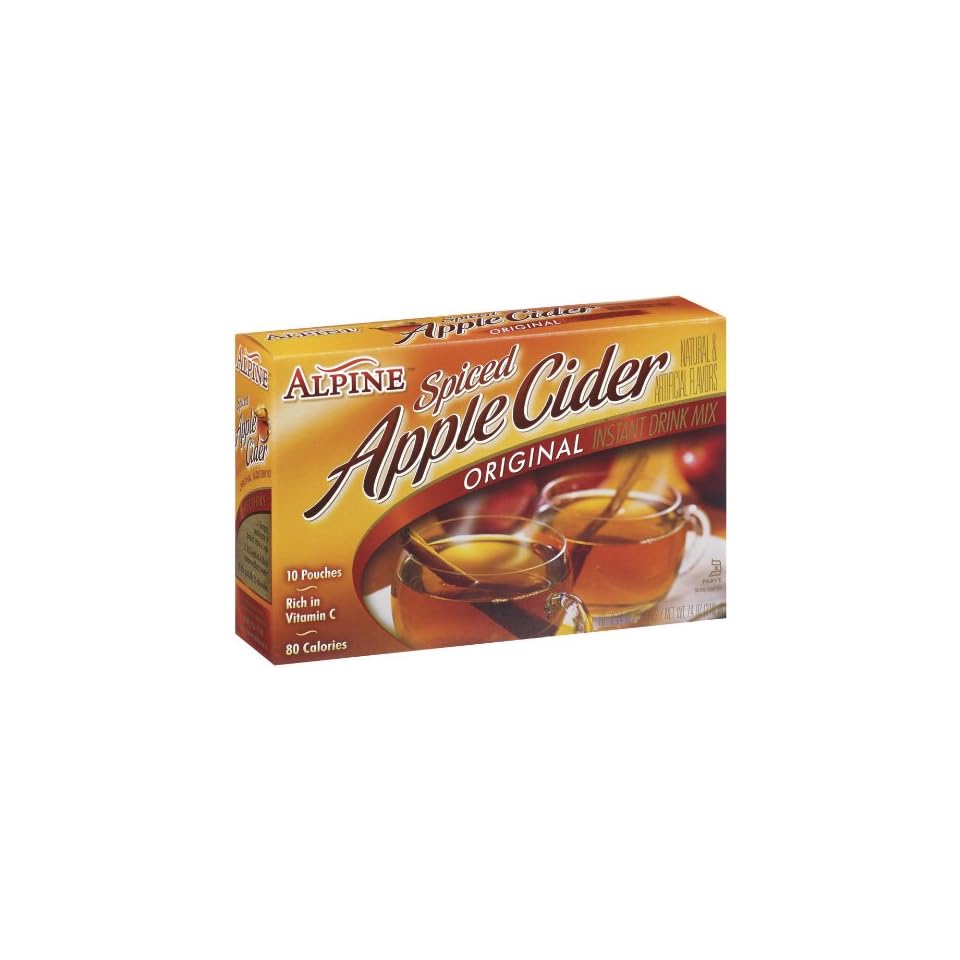 Alpine Spiced Cider, Sugar Free Apple Flavor Drink Mix, .14 oz pouch