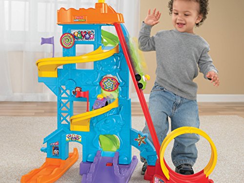 51zaEV1qqGL - Fisher-Price Little People Loops 'n Swoops Amusement Park [Amazon Exclusive]