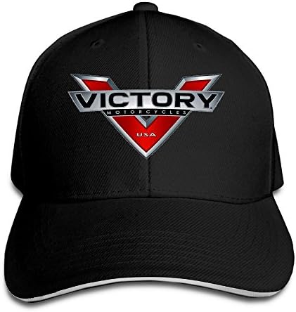 Victory Motorcycles Logo Printed 100% Cotton Adjustable Cap