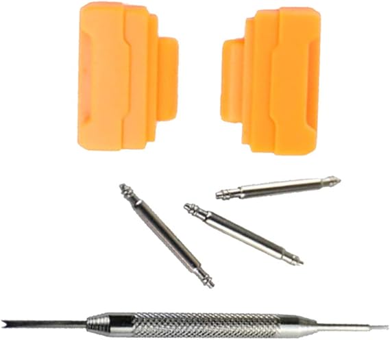 Amazon Chiwanji 14mmラグ幅 Baby G適用 交換用アダプター ラグ アダプター バネ棒外し付き 腕時計ベルト 交換用工具 オレンジ 時計バンド 腕時計 通販