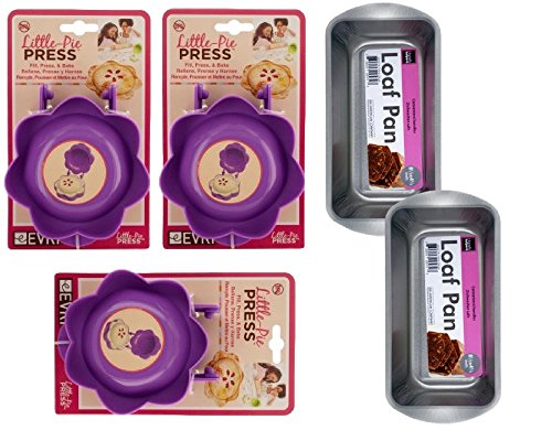 Click Here to See More Images Handy Helpers 3 Little Pie Press and 2 Loaf Baking Pans