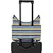Baggallini womens Hobo Tote Shoulder Handbag, Moss Stripe, One Size US