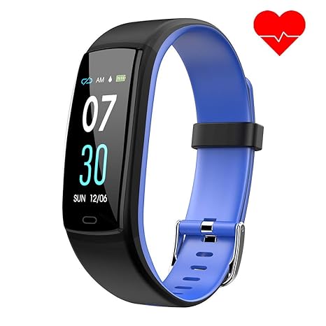 Dwfit Fitness Armband mit Pulsmesser,Wasserdicht Blutdruckmesser Fitness Tracker Aktivitätstracker Pulsuhren Schrittzähler,Uh