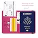 Passport Holder Cover Wallet Travel Essentials RFID Blocking Leather Card Case International Travel Must Haves Travel Accessories for Women Men(101#Purple)
