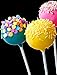 Cestari Cake Pop Sticks - Won't Bend or Fall Apart - Candy Making Accessories - Food Grade Paper - Compostable - Baking Tools & Accessories - Set of 50 4.5 Inch Long White Dessert Sticks