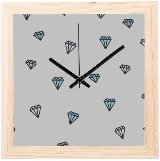 Amazon Com Art Decor Wall Clock Diamond Shiny Bling Irregular Non