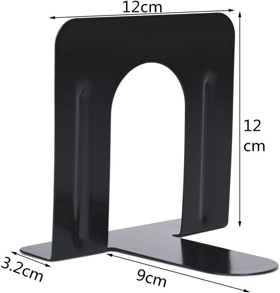 Reggilibri In Ferro Per Scrivania - Supporto Per Libri, Tablet E Riviste - Design Moderno Nero Per Ufficio E Casa - Foto 11