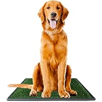 Ideas In Life Dog Potty Grass Pee Pad - Artificial Pet Grass Patch for Dogs Indoor Outdoor Litter Box Large 30 inch x 20 inch - e-Book for Potty Training