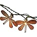Pansdore Christmas Lights Metal Dragonfly String Lights 10 Bulbs for Home Garden Patio Party Wedding Indoor Outdoor Hanging Decoration, Green Wire