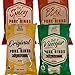 Pork Rinds Variety Pack - Pork Barrel Pork Rinds (Four 1.75 oz Bags) I Keto Snack I Pork Rinds Salt and Vinegar, Spicy, Original, BBQ - Fried Pork Rinds Keto