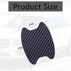 ASUBHA 4PCS Carbon Fiber Anti-Scratches Car Door