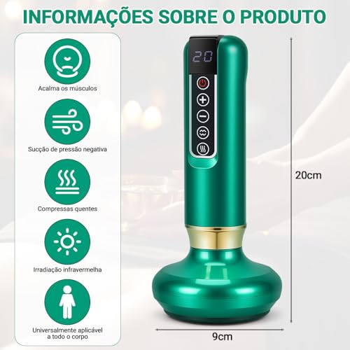 Ferramenta de Massagem de Celulite, Máquina de Ventosa Elétrica, Massageador Elétrico de Celulite Removedor de Gordura de Sucção, Massageador de Ventosa Inteligente