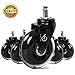NOMOLAND Office Chair Caster Wheels - (Set of 5) Save for Your Floors Now, Rollerblade Rubber Heavy Duty Chair Caster Wheels for Your Hardwood Floors