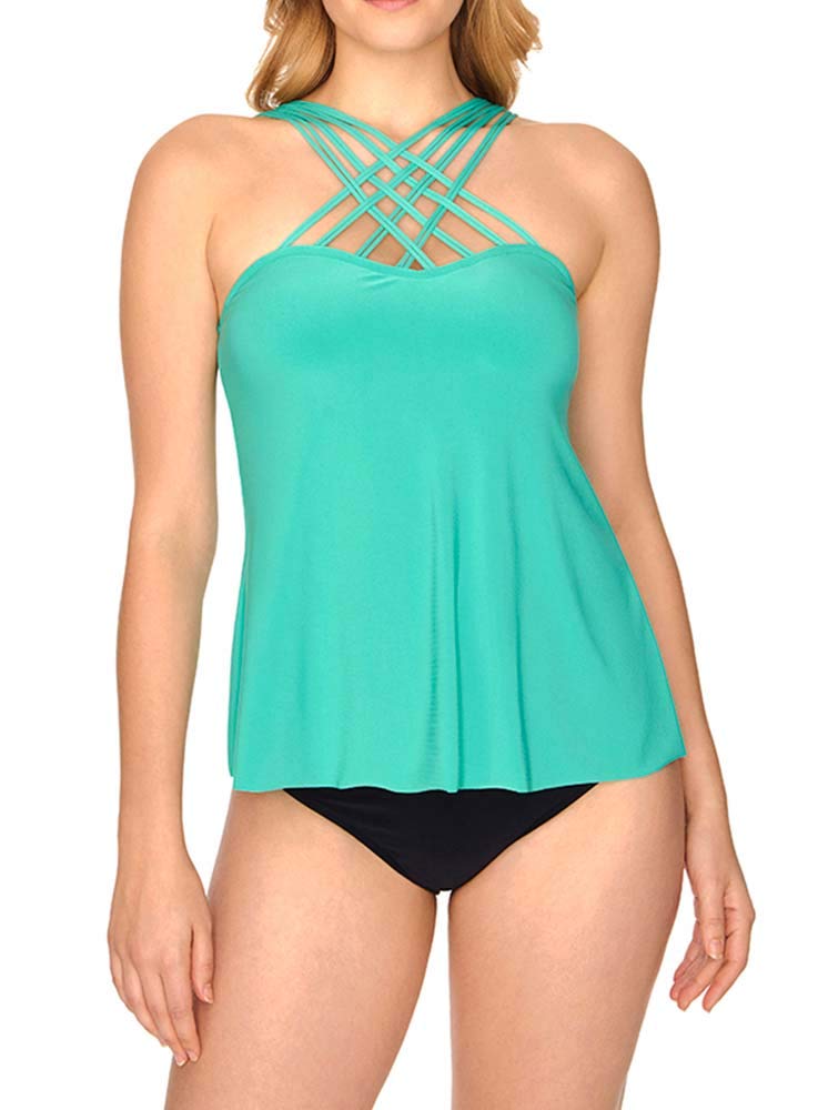 Magicsuit Women's Swimwear Divine High Neck Tankini Bathing Suit