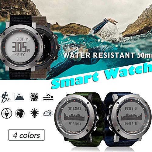 Fovolat Men's Sport Digital Watch Hours Running Swimming Outdoor Sports Watches with Altimeter Barometer Compass Thermometer Weather Functions Suitable as a Gift
