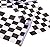 24PCS 6'' X 8'' Black and White Checkered Flag Racing Polyester Flags with Plastic Stick NASCAR Theme Party Favor Decoration