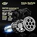 CougarMotor H7 60W LED Headlight Bulbs All-in-One Conversion Kit,7200 Lumen (6000K Cool White)