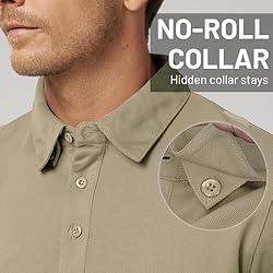 MIER Men's Outdoor Performance Tactical Polo Shirts