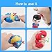 POKONBOY Squishy Toys - 4 Pack Upgraded Squishies Slow Rising Toys Jumbo Squishies Pack Party Supplies Boys Girls Kids Stress Relief Toy Christmas