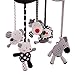 SHILOH Baby Crib Stroller Carseat Decoration 5PCS White & Black (Zoo Animals)
