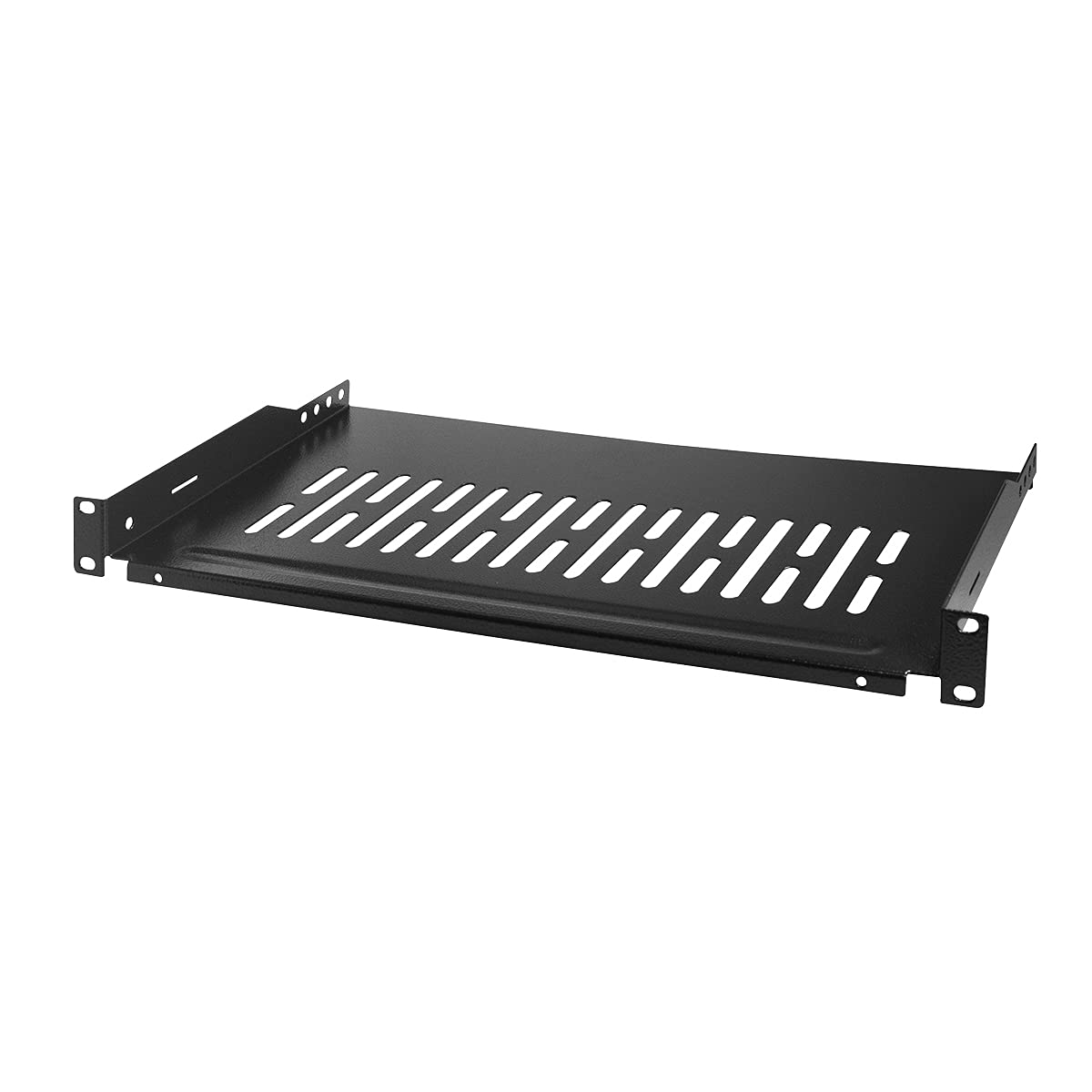 LogiLink SF1C35B - 19 Inch Slot Compartment (1 U) for Stand/Server Cabinets with Minimum Depth of 350 mm Maximum Load 10 kg Black