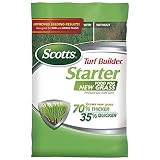 Scotts Turf Builder Starter Food for New Grass, 42 lb. - Lawn Fertilizer for Newly Planted Grass, Also Great for Sod and Grass Plugs - Covers 14,000 sq. ft.