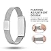 CAGOS Compatible Fitbit Flex 2 Bands, Stainless Steel Mesh Loop Wrist Metal Mesh Accessory Replacement for Fitbit Flex 2 (Mesh Silver)