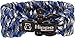 Hippo Survival Paracord Bracelet with Black Metal Shackle and Adjustable Size - Blue Camo