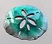 Sand Dollar Tropical Metal Wall Art Accent Teal Tainted
