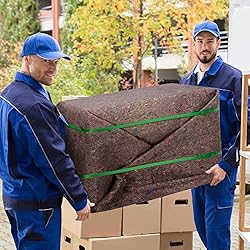 12 Textile Moving Packing Blankets - 54 x 74 Inches