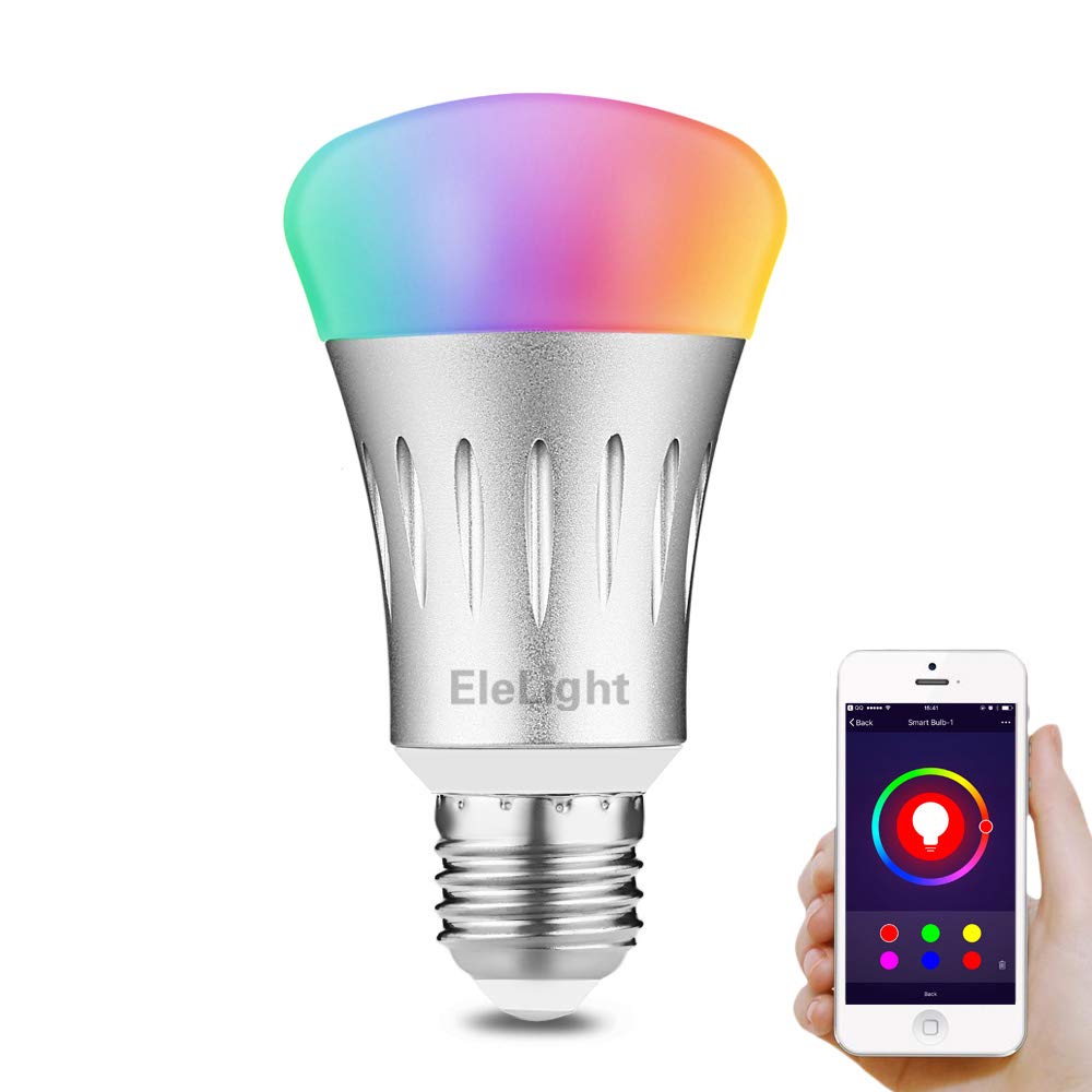 Smart LED Light Bulb Multicolored Wi-Fi LED Light Bulbs E27 Dimmable