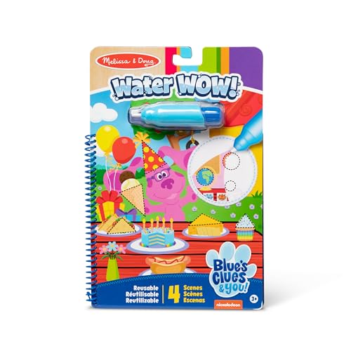Melissa & Doug Blues Clues & You! Water Wow!! Shapes Water Reveal Travel Book | Activity Pad | 3+ | Gift for Boy or Girl