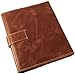 Distressed Leather Refillable Travel Journal with Handmade Paper - 6 x 8