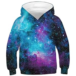 Ocean Plus Hoodie voor Jongens met Dierenprint Lange Mouw Sweatshirt met Capuchon voor Kinderen