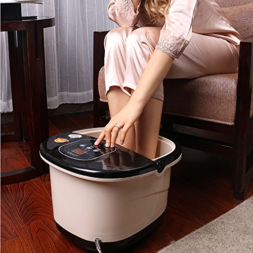 Foot SPA Bath Massager Multifunction Heat Infrared Vibrating Air bubble