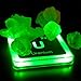 Toynk Radioactive Periodic Table Of Elements Glowing Light-Up Plastic Drink Coasters, Set of 4 | Table Protection For Home Kitchen