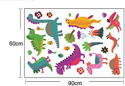 Many Dinosaur Vinyl Wall Sticker Decal for Children Nursery Room Decor, Colorful Cartoon Dinosaurs - Image 5