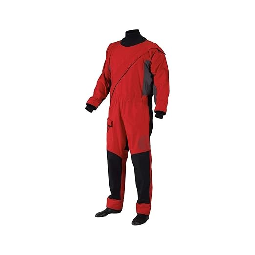 Gill Junior Pro Front-Zip- Drysuit + Unterfleece-Rot für Jollen und Bootssegeln - 5-Punkt-3-Lagen-Wasserdichtes Gewebe