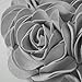 JWH 3D Flower Throw Pillow Covers Decorative Aesthetic Floral Accent Pillow Cases Heart Shaped Cushion Love Decor for Couch Living Room Bed Chair 14 x 16 Inches Gray