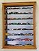 7 Adjustable Shelves Mirrored Hot Wheels/Matchbox/Diecast Cars / 1/64 1/43 Model Display Case Cabinet, Oak