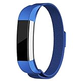 For Fitbit Alta HR and Alta Bands, Maledan Stainless Steel Milanese Loop Metal Replacement Accessories Bracelet Strap with Unique Magnet Lock for Fitbit Alta HR and Alta Blue Small